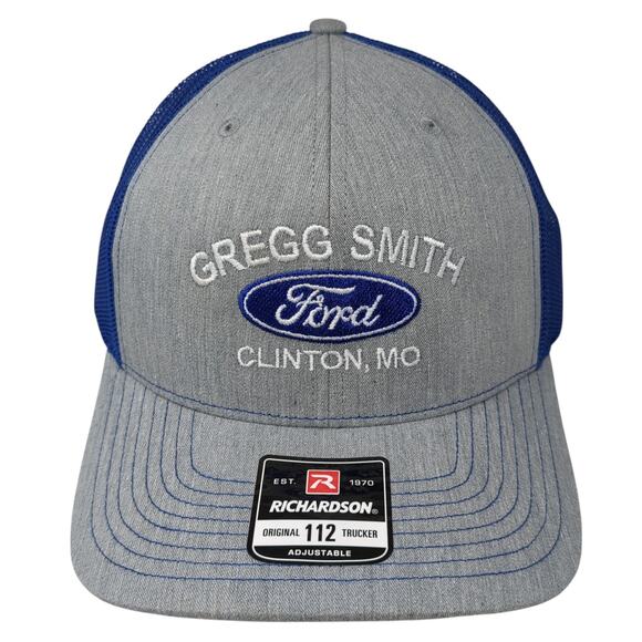 Gregg Smith Ford Clinton Trucker Cap Multicolor OS Adjustable Mesh Richardson - Picture 1 of 10